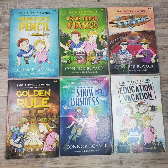 Connor Boyack Other - The Tuttle Twins Connor Boyack Books (Lot of 6) Books 2, 4-6, 8, 10 Homeschool
